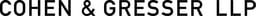 Cohen & Gresser LLP logo