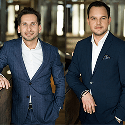 Maciej Duch, and Artur Lisicki, Partner logo